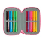 Creion dublu Moos Flores Multicolor 12.5 x 19.5 x 4 cm 28 Piese