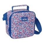 Geantă Termoizolantă pentru Gustări Nait Nait Flores coimbra azul Albastru 20 x 20 x 15 cm