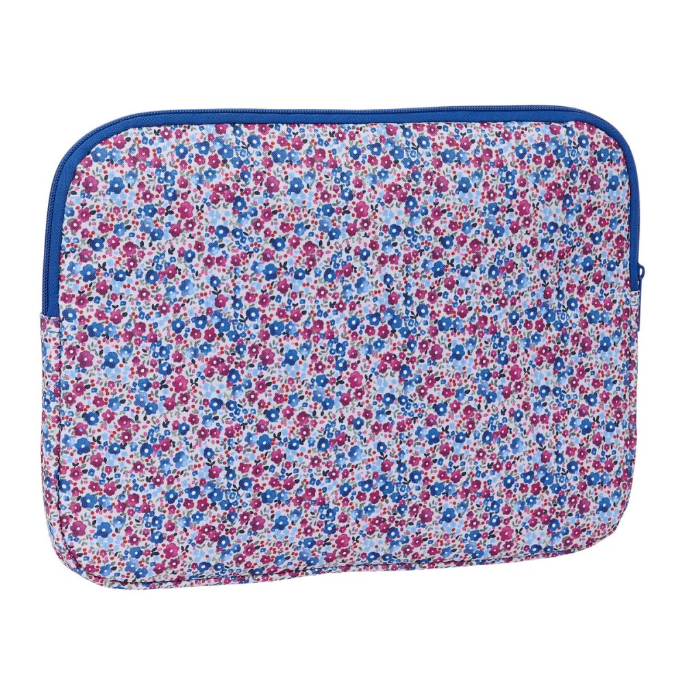 Husă pentru Laptop Nait Nait Flores coimbra azul Albastru 34 x 25 x 2 cm