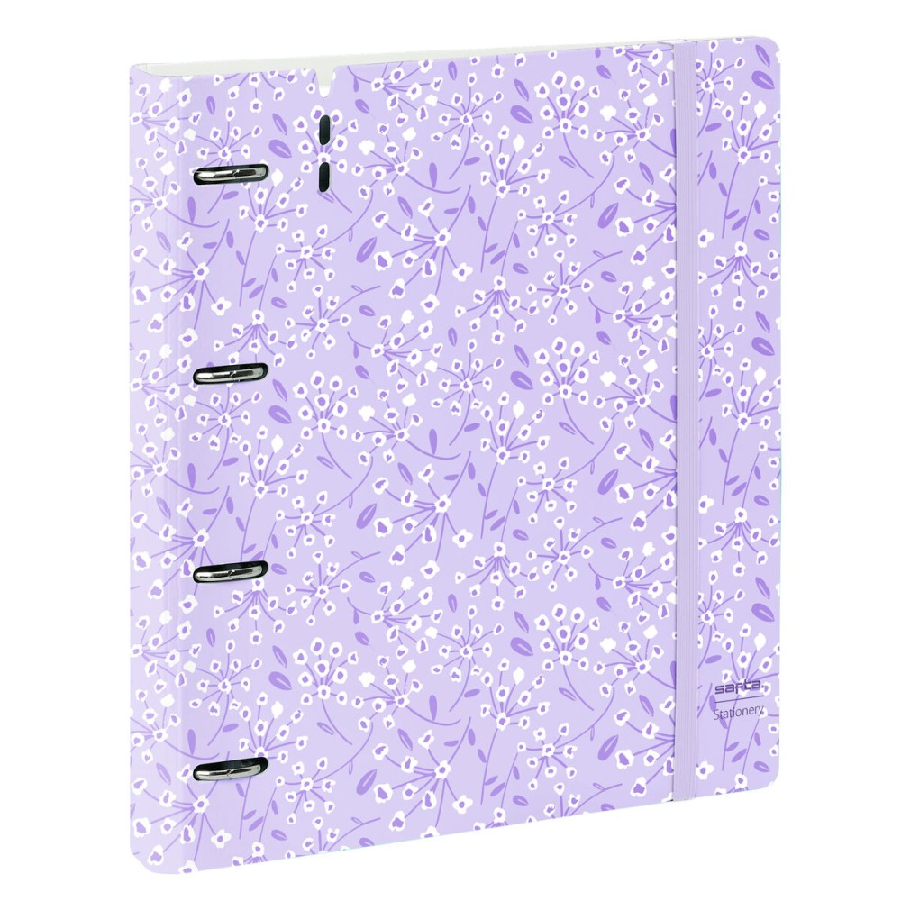 Biblioraft Safta Light purple flowers Mov 27 X 32 X 4 cm