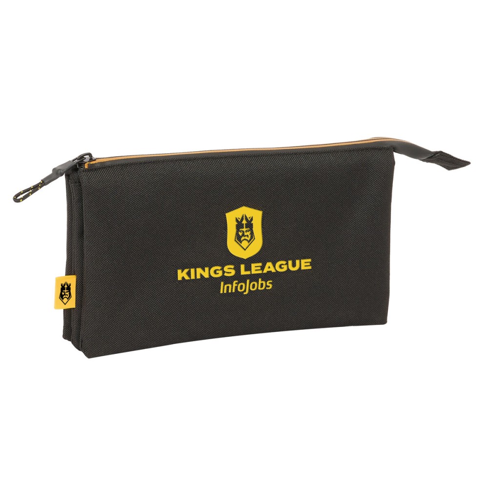 Penar triplu Kings League Negru 22 x 12 x 3 cm