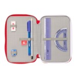 Penar Triplu Sevilla Fútbol Club Roșu 12,5 x 19,5 x 5,5 cm 36 Piese