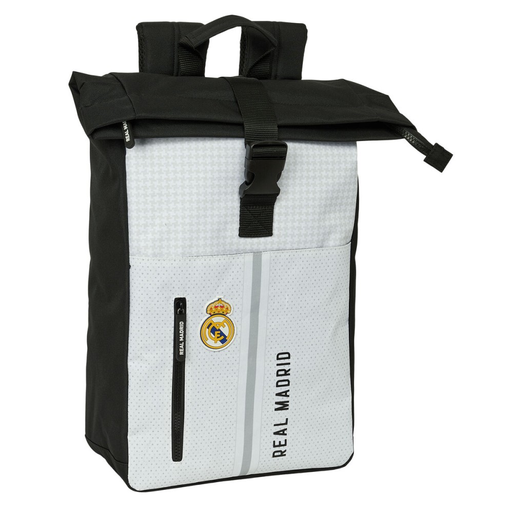 Rucsac pentru Laptop Real Madrid C.F. 24/25 Alb Gri 28 x 42 x 13 cm