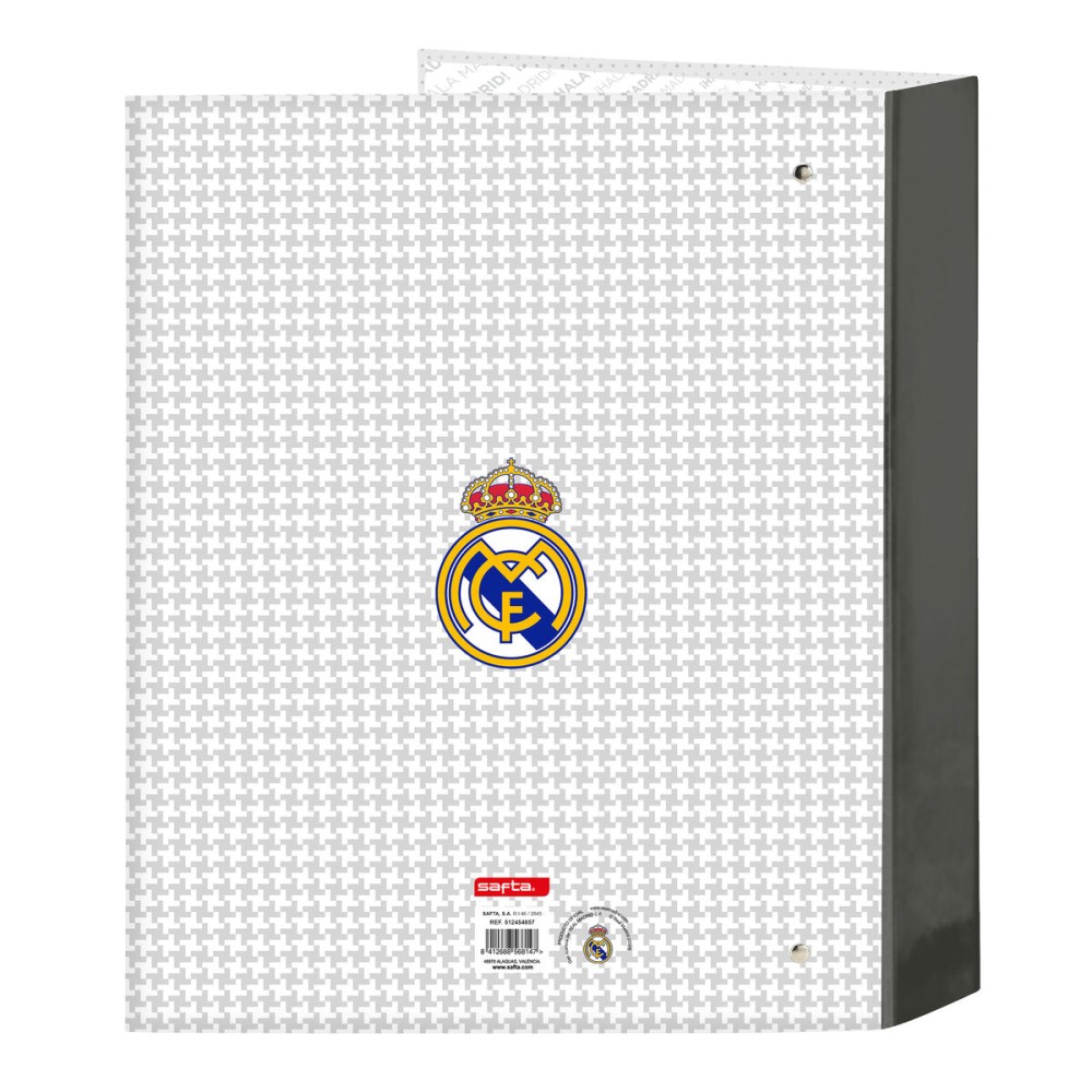 Biblioraft Real Madrid C.F. 24/25 Alb Gri A4 27 x 33 x 6 cm