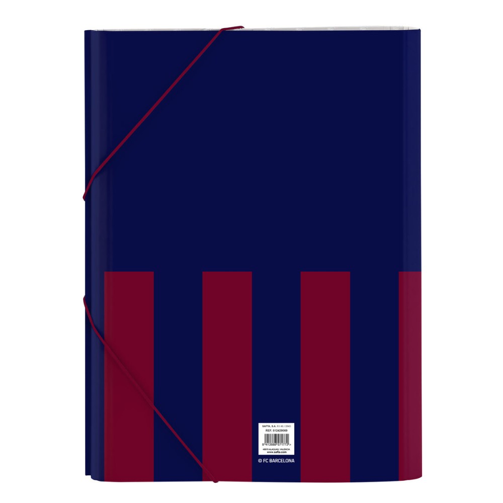 Dosar tip clasor F.C. Barcelona 24/25 Castaniu Bleumarin A4 26 x 33.5 x 4 cm