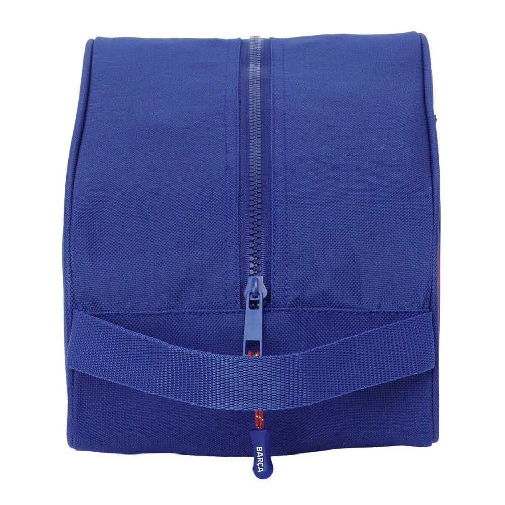 Geantă pentru Încălțăminte de Voiaj F.C. Barcelona Castaniu Bleumarin 34 x 15 x 18 cm