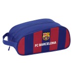 Geantă pentru Încălțăminte de Voiaj F.C. Barcelona Castaniu Bleumarin 34 x 15 x 18 cm