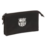 Penar triplu F.C. Barcelona Negru 22 x 12 x 3 cm