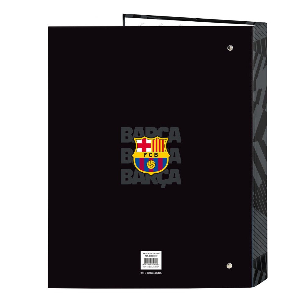 Biblioraft F.C. Barcelona Black Negru A4 26.5 x 33 x 4 cm