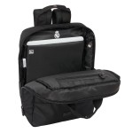 Rucsac pentru Laptop Real Madrid C.F. Premium Negru 29 x 39 x 11 cm 13,3"