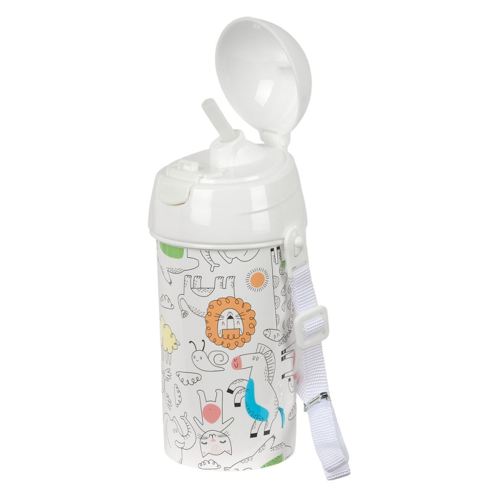 Sticlă de apă Safta Zoo Bej PVC 500 ml
