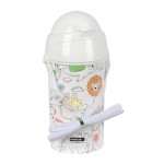 Sticlă de apă Safta Zoo Bej PVC 500 ml