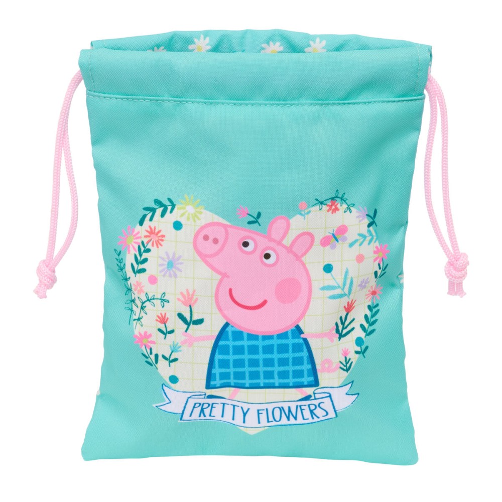 Cutie pentru prânz Peppa Pig Pretty flowers Galben Mentă
