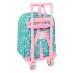 Ghiozdan cu Roți Peppa Pig Pretty flowers Galben Mentă 22 x 27 x 10 cm