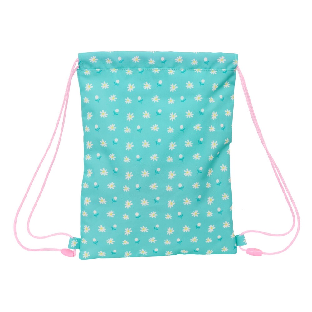 Geantă Rucsac cu Bretele Peppa Pig Pretty flowers Galben Mentă 26 x 34 x 1 cm