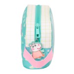 Geantă Termoizolantă pentru Gustări Peppa Pig Pretty flowers Galben Mentă 21,5 x 12 x 6,5 cm