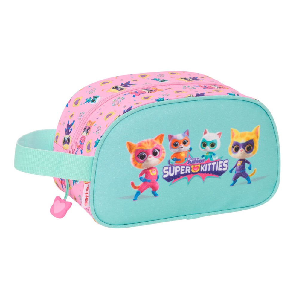 Trusă de Voiaj SuperKitties Roz Turquoise 26 x 15 x 12 cm