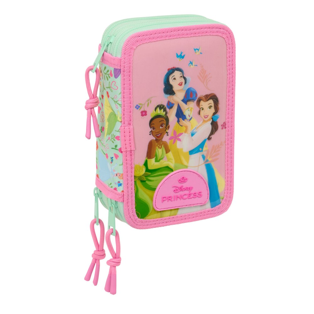 Penar cu Accesorii Disney Princess Bloom Roz Acvamarin 12,5 x 19,5 x 5,5 cm 37 Piese
