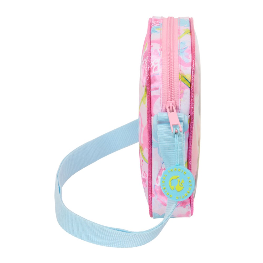 Geantă Bandulieră Barbie Painterly Roz Albastru celest 16 x 18 x 4 cm