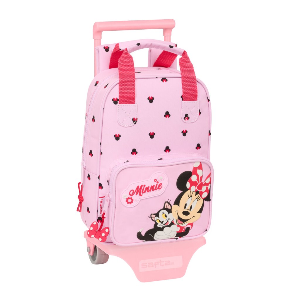 Ghiozdan cu Roți Minnie Mouse Naive Roz 20 x 28 x 8 cm