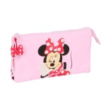 Penar triplu Minnie Mouse Naive Roz 22 x 12 x 3 cm