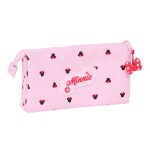 Penar triplu Minnie Mouse Naive Roz 22 x 12 x 3 cm