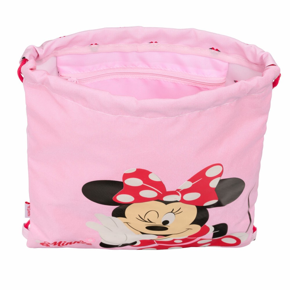 Geantă Rucsac cu Bretele Minnie Mouse Naive Roz 26 x 34 x 1 cm