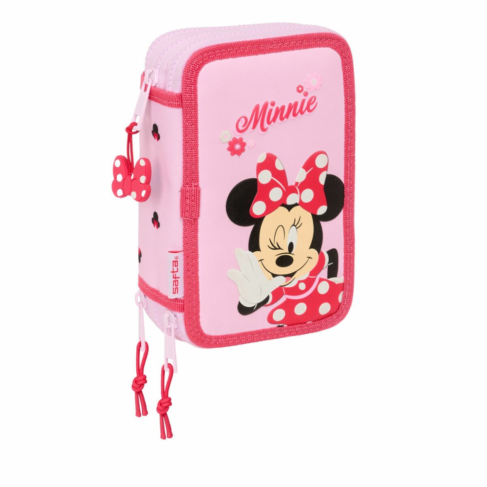 Penar Triplu Minnie Mouse Naive Roz 12,5 x 19,5 x 5,5 cm 37 Piese