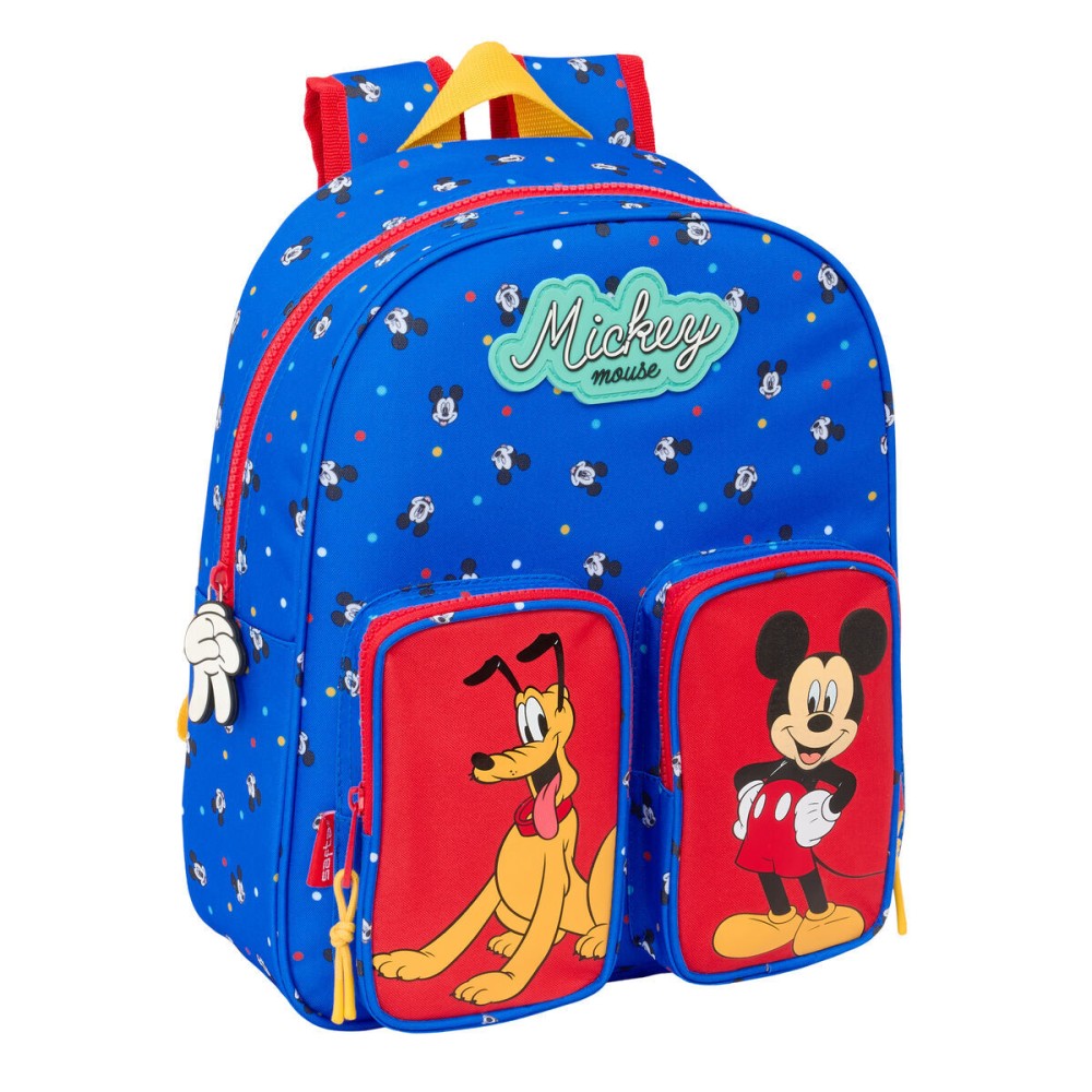 Ghiozdan Mickey Mouse Clubhouse Good day Albastru 28 x 34 x 10 cm
