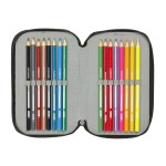 Penar cu Accesorii Spider-Man Attack Negru 12,5 x 19,5 x 5,5 cm 37 Piese