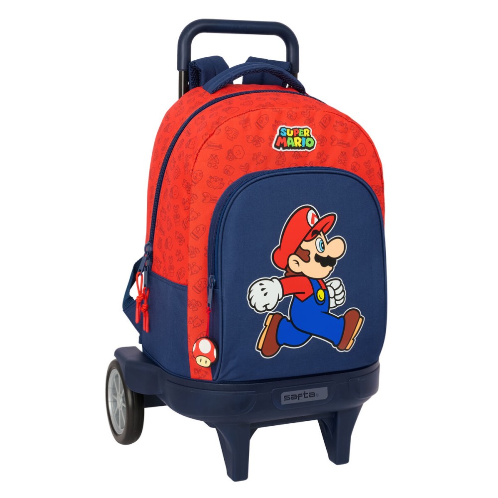 Ghiozdan Super Mario Trick Roșu Albastru închis 33 x 45 x 22 cm