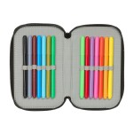 Penar Triplu Naruto Negru 12,5 x 19,5 x 5,5 cm 37 Piese