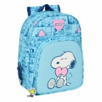 Ghiozdan Snoopy Love Albastru deschis 26 x 34 x 11 cm