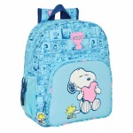 Ghiozdan Snoopy Love Albastru 32 x 38 x 12 cm