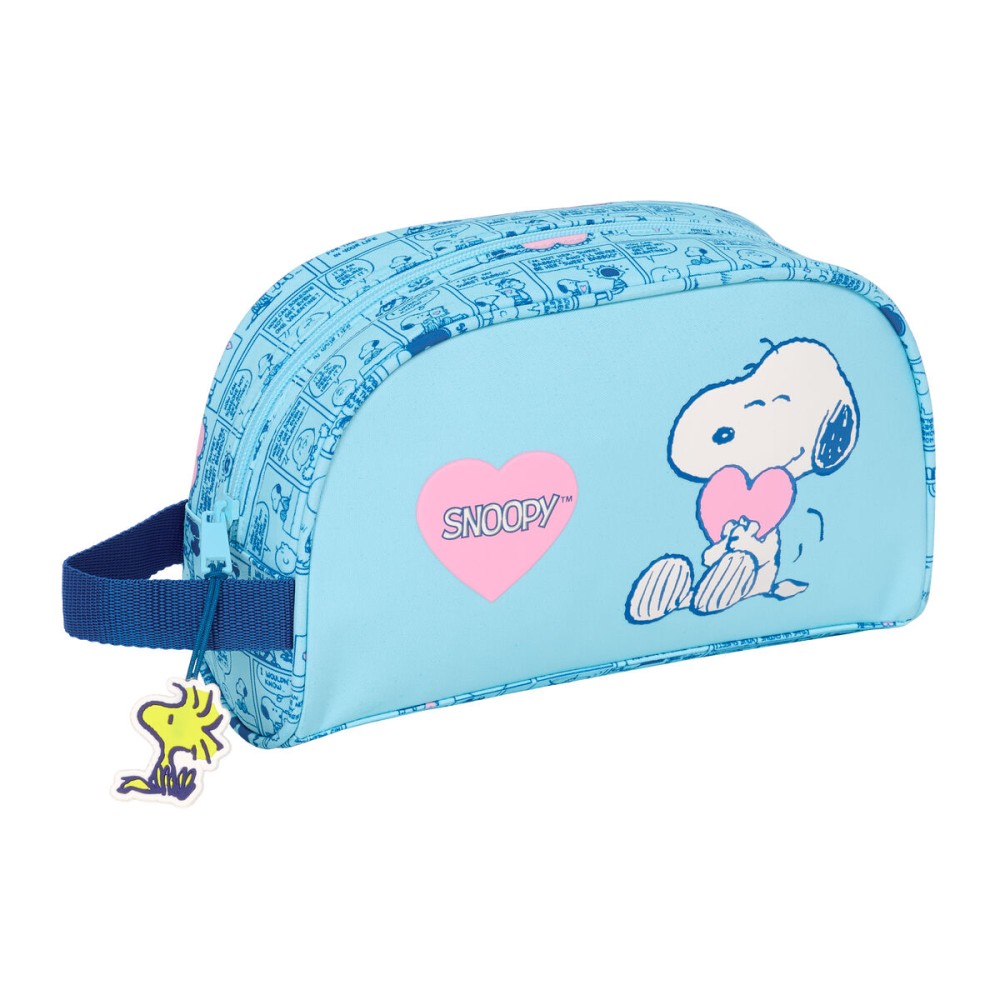 Trusă de Voiaj Snoopy Love Albastru deschis 26 x 16 x 9 cm