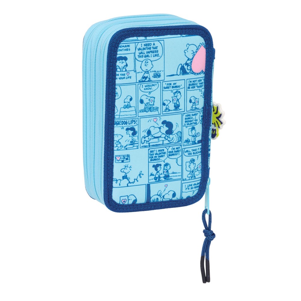 Penar cu Accesorii Snoopy Love Albastru 12,5 x 19,5 x 5,5 cm 37 Piese