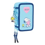 Penar cu Accesorii Snoopy Love Albastru 12,5 x 19,5 x 5,5 cm 37 Piese