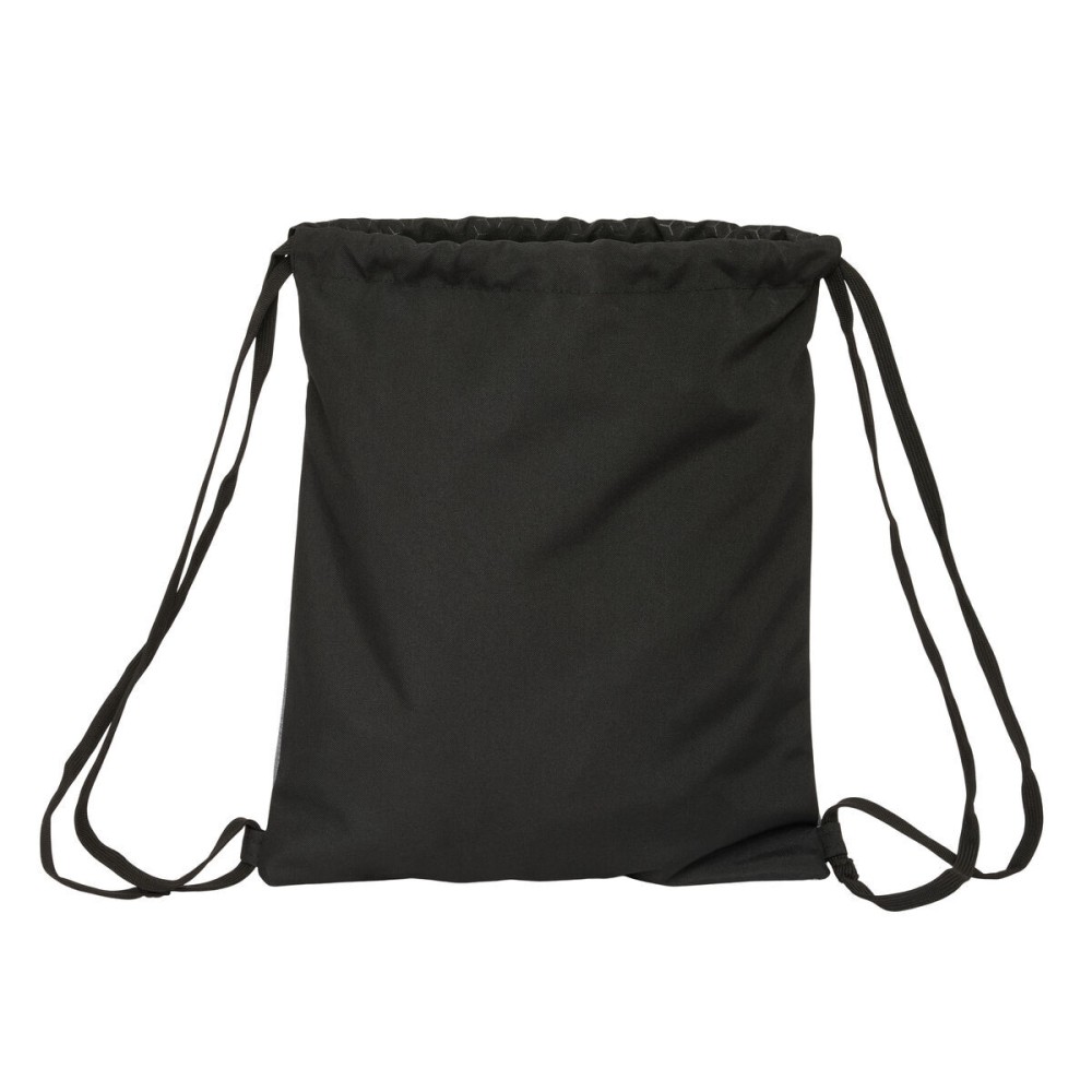 Geantă Rucsac cu Bretele BlackFit8 Old school Negru Gri 35 x 40 x 1 cm