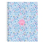 Notebook Vicky Martín Berrocal Paraíso Albastru Roz A4 120 Frunze