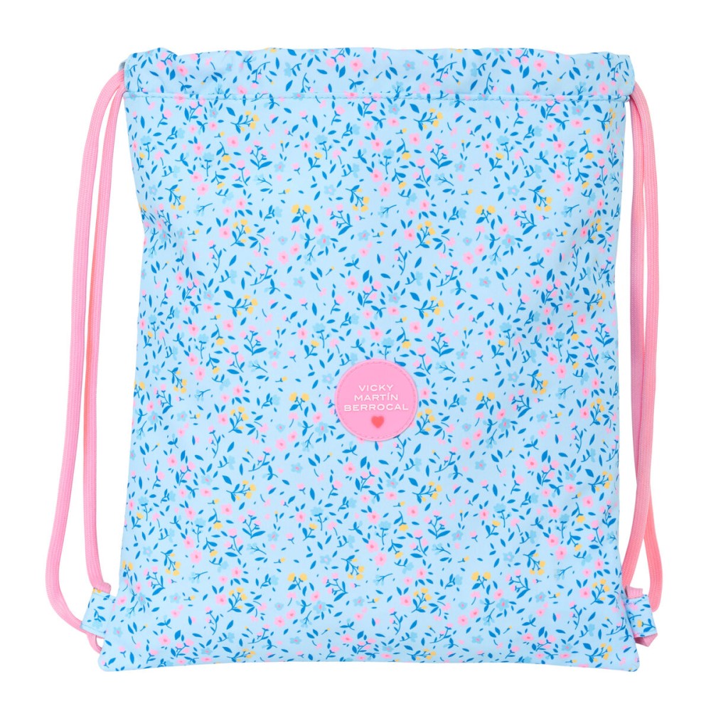 Geantă Rucsac cu Bretele Vicky Martín Berrocal Paraíso Albastru Roz 35 x 40 x 1 cm