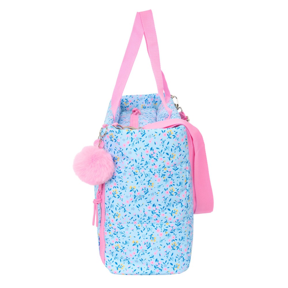 Servietă pentru Laptop Vicky Martín Berrocal Paraíso Albastru Roz deschis 40 x 31 x 17 cm