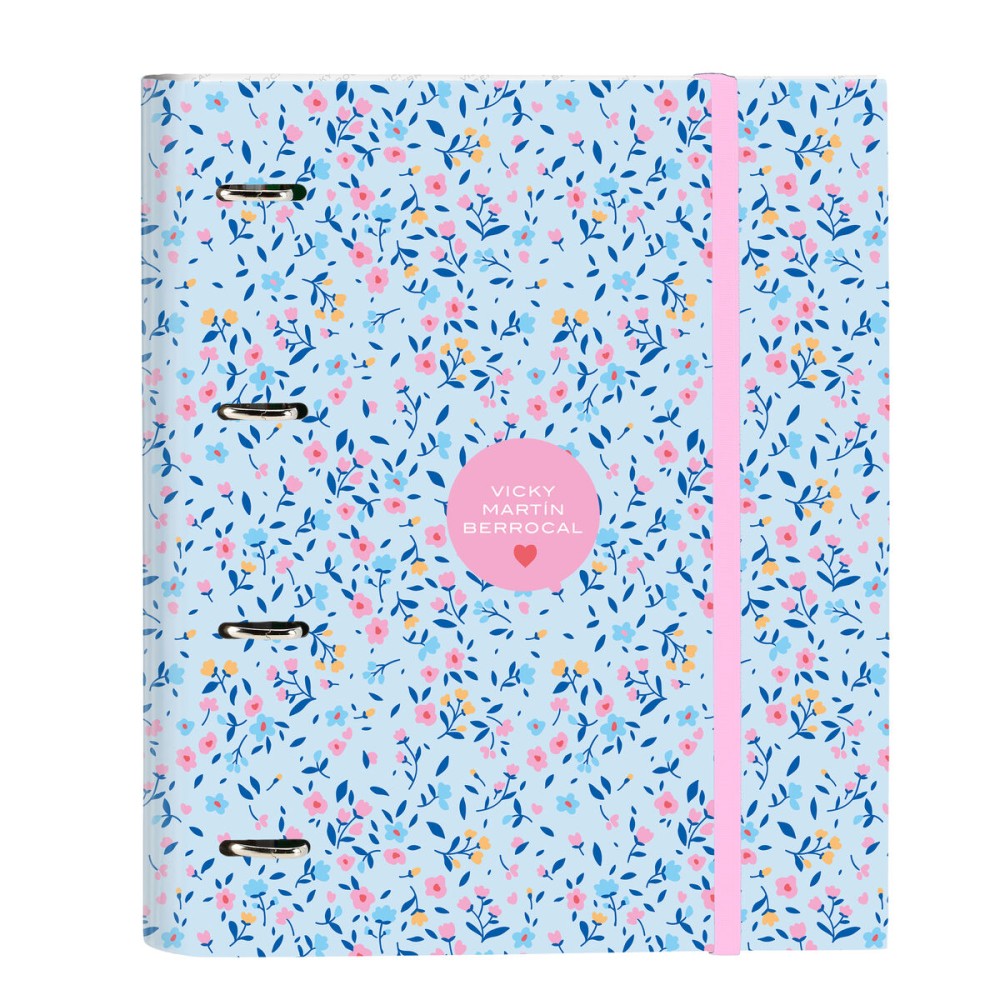 Biblioraft Vicky Martín Berrocal Paraíso Albastru Roz 27 x 32 x 3.5 cm