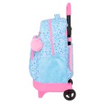 Ghiozdan cu Roți Vicky Martín Berrocal Paraíso Albastru Roz 33 x 45 x 22 cm