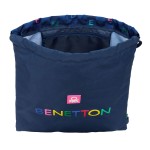 Geantă Rucsac cu Bretele Benetton Damero Bleumarin 35 x 40 x 1 cm