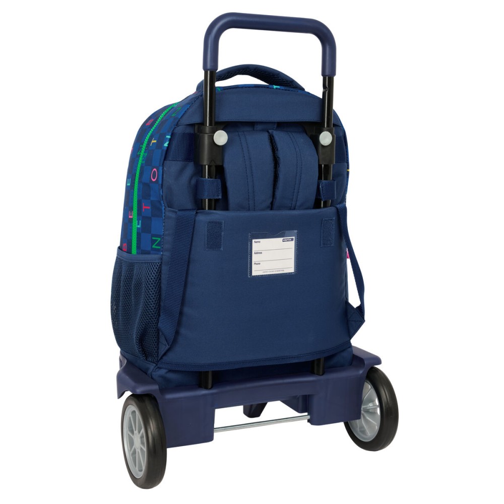 Ghiozdan Benetton Damero Bleumarin 33 x 45 x 22 cm