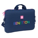 Servietă pentru Laptop Benetton Damero Bleumarin 40 x 27 x 4 cm