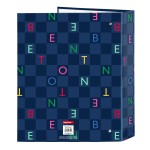 Biblioraft Benetton Damero Bleumarin A4 27 x 33 x 6 cm