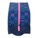 Geantă pentru Încălțăminte de Voiaj Benetton Damero Bleumarin 29 x 15 x 14 cm