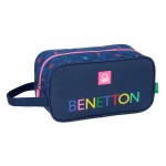 Geantă pentru Încălțăminte de Voiaj Benetton Damero Bleumarin 29 x 15 x 14 cm