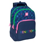 Ghiozdan Benetton Damero Bleumarin 32 x 42 x 15 cm